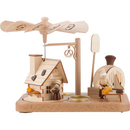 1-stöckige Räucherpyramide Brezelbäckerei - 18 cm
