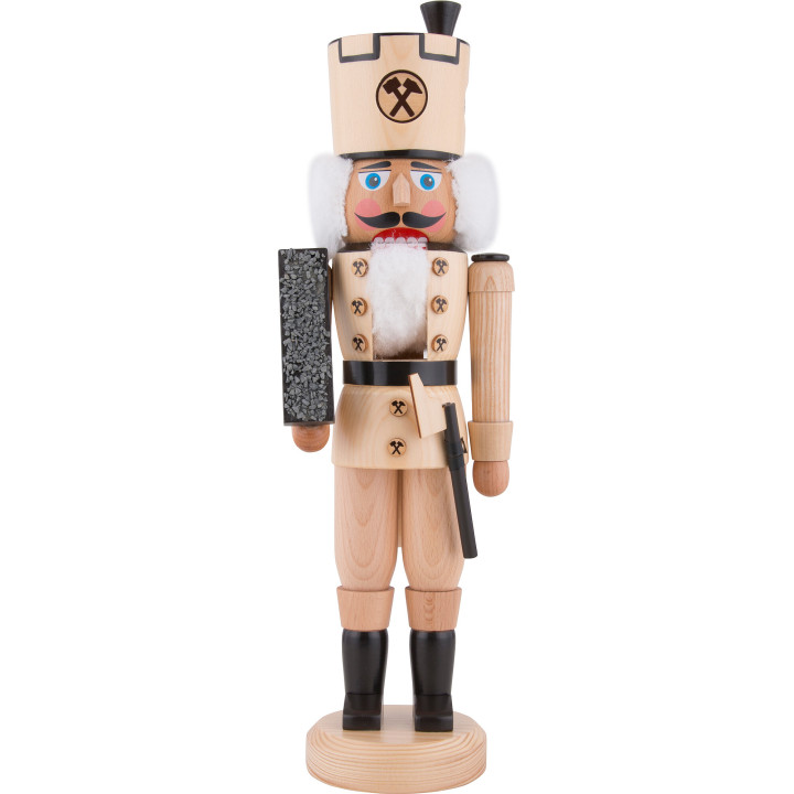 Nutcracker - Miner Natural Wood - 40 cm / 15.7 inch