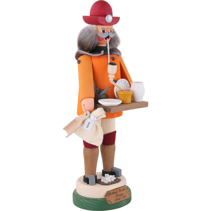 Smoker - German Inventor Johann Friedrich Böttger - 26 cm / 10 inch