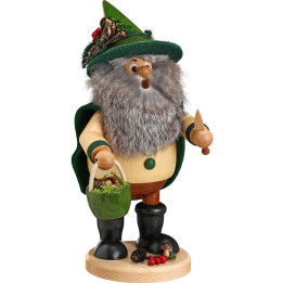 Smoker - Forest Gnome Mushroom Picker, Green - 25 cm / 10 inch