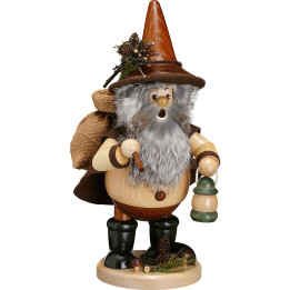 Räuchermännchen Waldwichtel Wanderer, natur - 25 cm