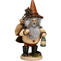 Räuchermännchen Waldwichtel Wanderer, natur - 25 cm