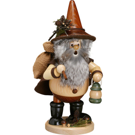 Räuchermännchen Waldwichtel Wanderer, natur - 25 cm