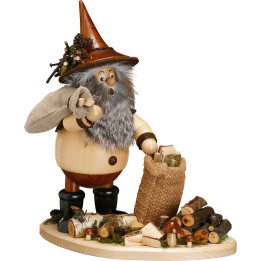 Smoker - Forest Gnome on Board: Twig Gatherer - 26 cm / 10 inch