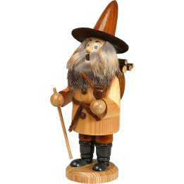 Räuchermännchen Wichtel Holzsammler, natur - 22 cm