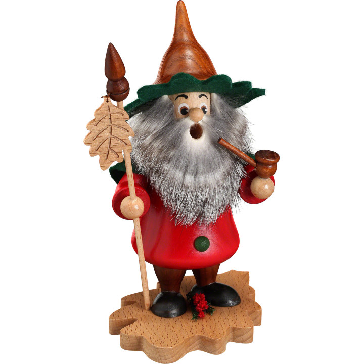 Smoker - Tree Gnome, Oak Leaf - 18 cm / 7 inch