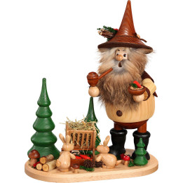 Smoker - Forest Gnome on Board Manger - 26 cm / 10.2 inch