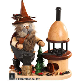 Smoker - Forest Gnome on Board Blacksmith - 26 cm / 10 inch