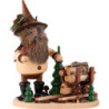 Räuchermännchen Erzwichtel mit Holzlore - 26 cm