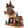 Räuchermännchen Erzwichtel mit Holzlore - 26 cm