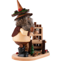 Smoker - Ore Gnome with Crushing Mill - 26 cm / 10.2 inch