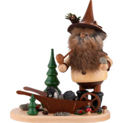 Smoker - Ore Gnome with Ore Cart - 26 cm / 10.2 inch