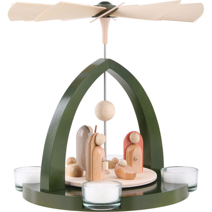 1-Tier Pyramid - Nativity - Modern - 23 cm / 9 inch