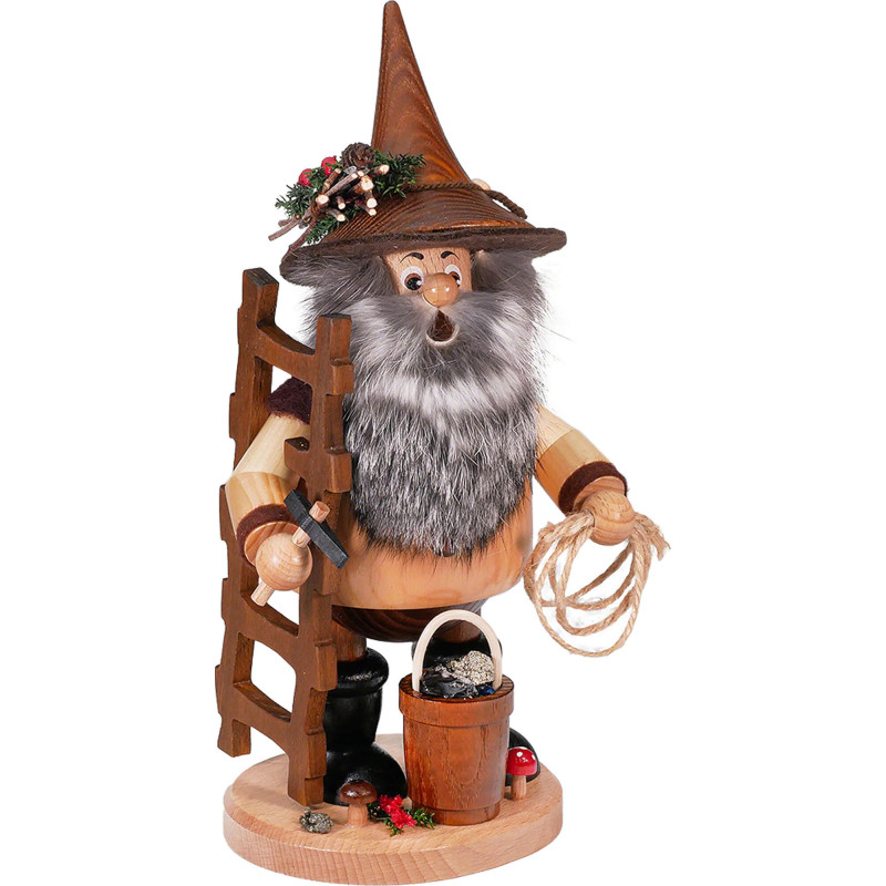 Räuchermännchen Erzträger mit Leiter und Seil - 26 cm