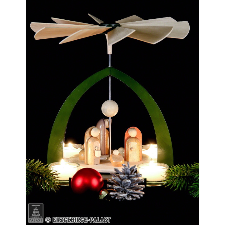 1-Tier Pyramid - Nativity - Modern - 23 cm / 9 inch