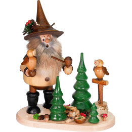 Räuchermännchen Waldwichtel Eulenfreund - 26 cm
