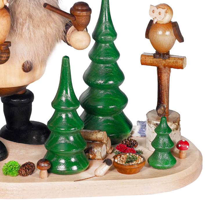 Smoker - Forest Gnome Owl Friend - 26 cm / 10.2 inch