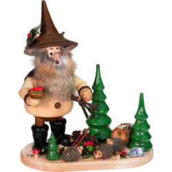 Räuchermännchen Waldwichtel Igelfreund - 26 cm