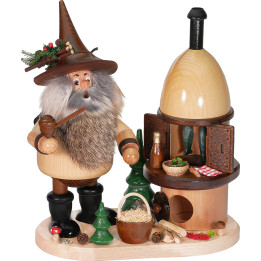 Smoker - Forest Gnome at Smoking Oven - 26 cm / 10.2 inch