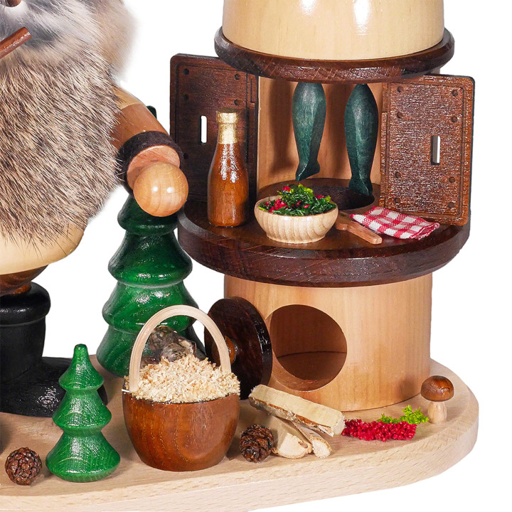 Smoker - Forest Gnome at Smoking Oven - 26 cm / 10.2 inch