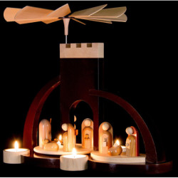 1-stöckige Pyramide Christi Geburt - modern - 33 cm