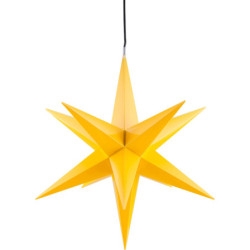 Haßlauer Weihnachtsstern für Innen und Außen gelb inkl. Beleuchtung - 75 cm