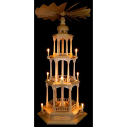 3-Tier Pyramid - Electrical without Figurines - 107 cm / 42.1 inch