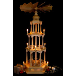 3-Tier Pyramid - Electrical without Figurines - 107 cm / 42.1 inch