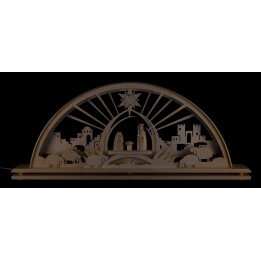 Schwibbogen Krippe (mit LED) - 55x23 cm