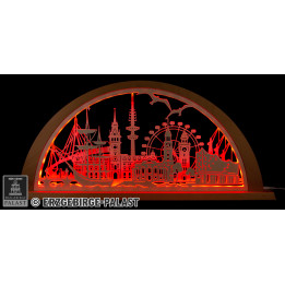 Stadtlicht Hamburg - 69x32 cm