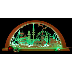 Stadtlicht Hamburg - 69x32 cm