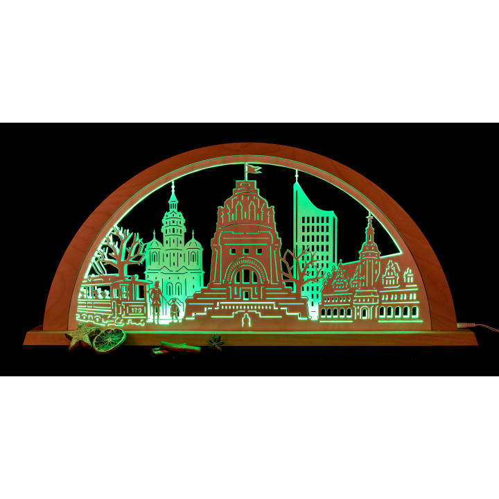 Stadtlicht Leipzig - 69x32 cm