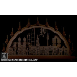 Schwibbogen München - 68x35 cm