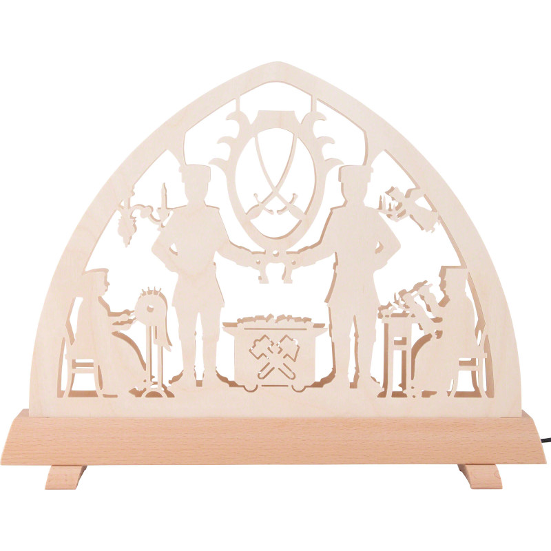 Schwibbogen Schneeberger Motiv - 34x26 cm