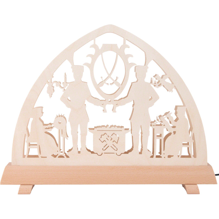 Schwibbogen Schneeberger Motiv - 34x26 cm