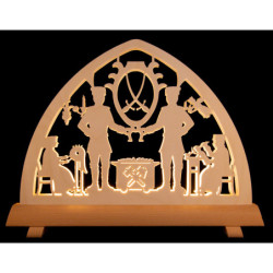 Schwibbogen Schneeberger Motiv - 34x26 cm