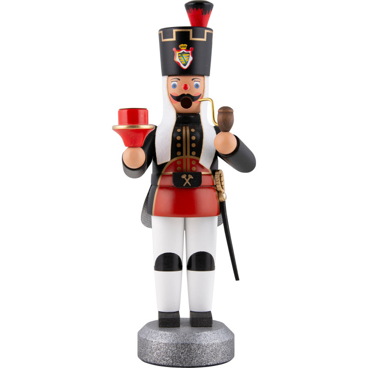 Smoker - Miner with Candle Holder - 22 cm / 8.7 inch