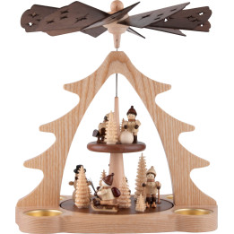 2-stöckige Pyramide Winterkinder - 28 cm