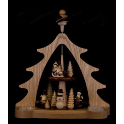 2-stöckige Pyramide Winterkinder - 28 cm