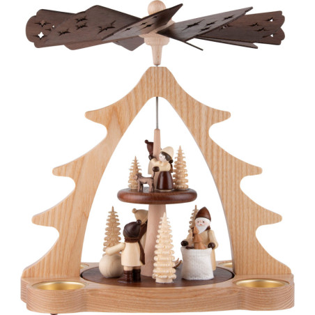 2-stöckige Pyramide Weihnachten - 28 cm