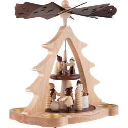2-stöckige Pyramide Weihnachten - 28 cm