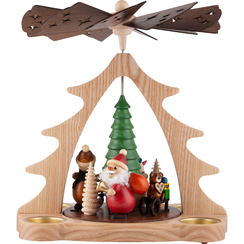 1-Tier Pyramid - Santa Claus Colored - 28 cm / 11 inch