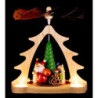 1-Tier Pyramid - Santa Claus Colored - 28 cm / 11 inch