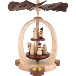 2-Tier Pyramid - Winter Children - 27 cm / 10.6 inch