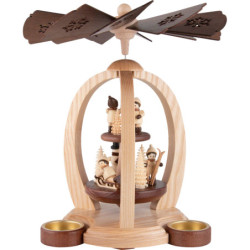 2-Tier Pyramid - Winter Children - 27 cm / 10.6 inch