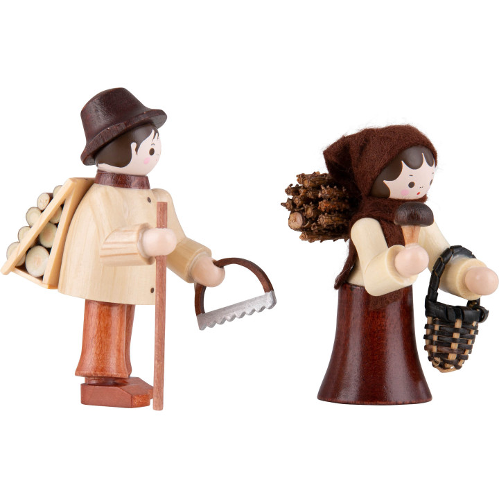 Thiel-Figuren Waldleute - 2-teilig - natur - 6 cm