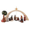Nativity Set of 17 Pieces Including Light Arch - and Star