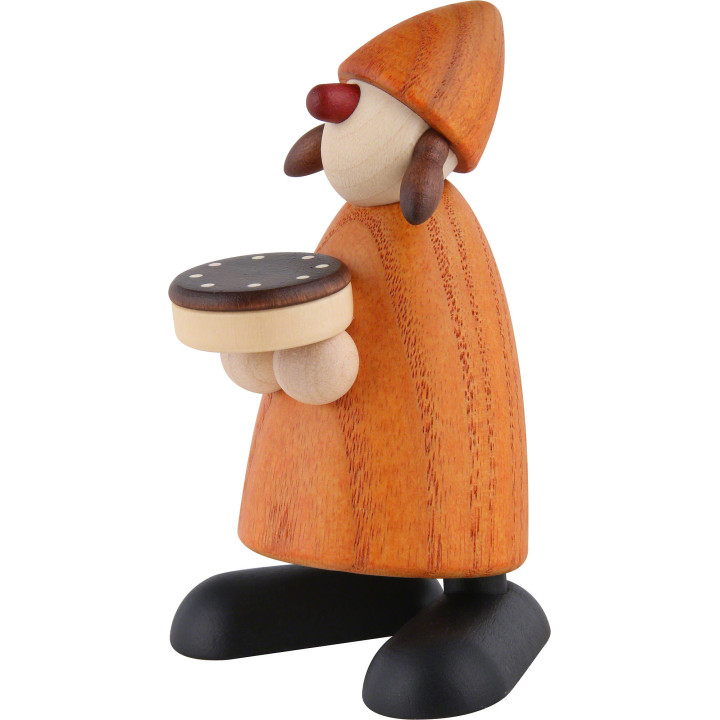 Well-Wisher Tina with Chocolate Cake, Yellow - 9 cm / 3.5 inch