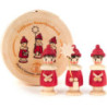 Kurrendefiguren rot in Spandose - 3,5 cm