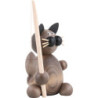 Cat Karli with Fish - 8 cm / 3.1 inch